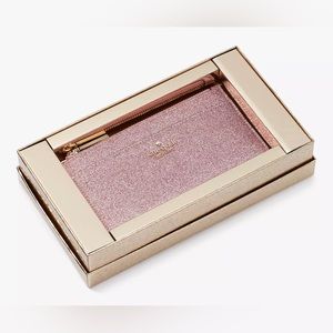 Kate Spade glitter slim cardholder